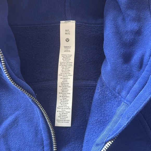 Lululemon M/L purple hooded zip up jacket - Picture 3 of 8